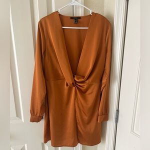 Forever 21 Deep V Mini Dress